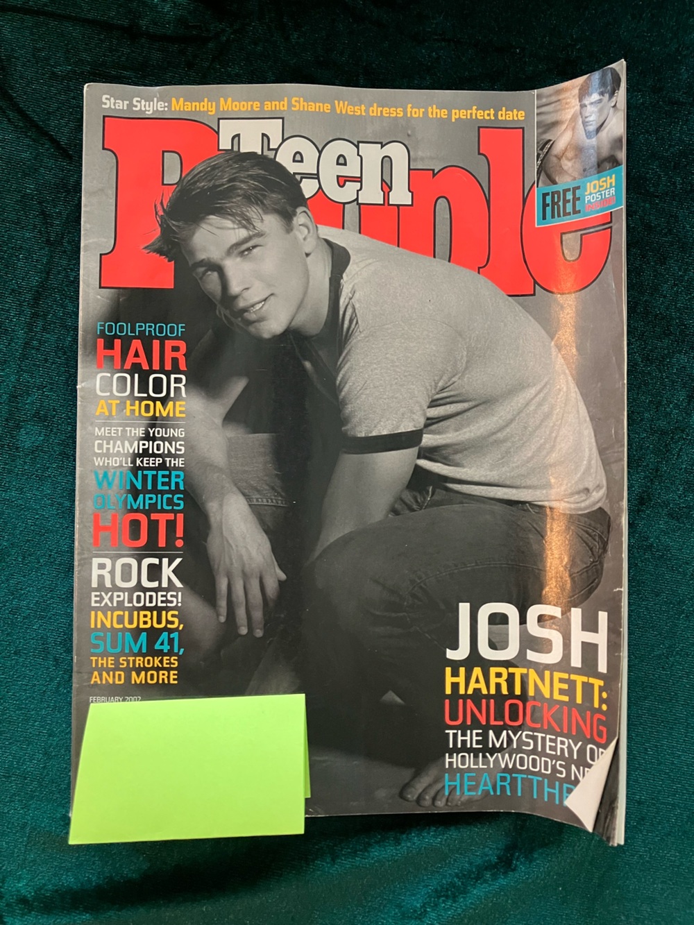 Vintage Teen People Magazine Josh Hartnett Cover